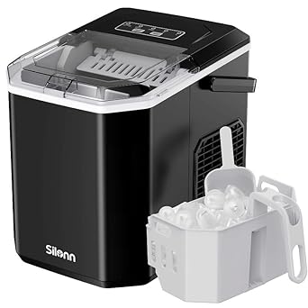 Ice maker store-Silonn Ice Maker Countertop Machine with Handle- 26lbs in 24h Ice maker store-Silonn Ice Maker Countertop Machine with Handle- 26lbs in 24h