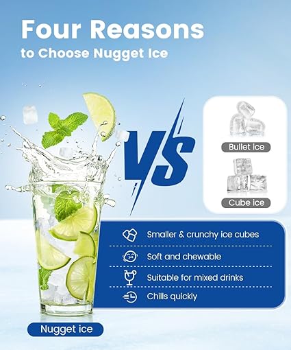 Ice maker store-COWSAR Nugget Ice Maker Countertop- Chewable Nugget Ice Cubes Machine 3 Ice maker store-COWSAR Nugget Ice Maker Countertop- Chewable Nugget Ice Cubes Machine - Image 3