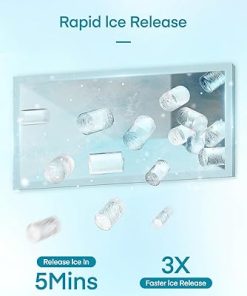 Ice maker store-55lbs Countertop Nugget Ice Maker – Pebble Ice Machine- Soft Chewable Pellets in 5 Min 2