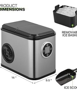 Ice maker store-Magshion Ice Maker Countertop- 9 Cubes Ready in 10mins 2