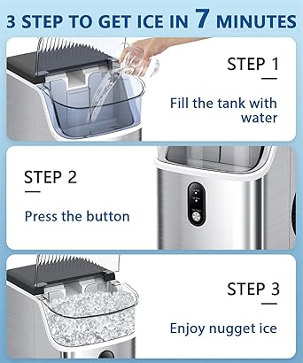 Ice maker store-Joy Pebble Nugget Ice Maker Countertop- 10 3 Ice maker store-Joy Pebble Nugget Ice Maker Countertop- 10 - Image 3