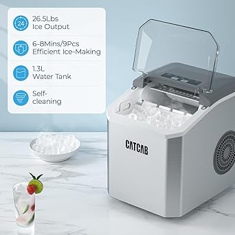 Ice maker store-Ice Makers Countertop Ice Maker Machine- 26.5Lbs/24H 2 Ice maker store-Ice Makers Countertop Ice Maker Machine- 26.5Lbs/24H - Image 2