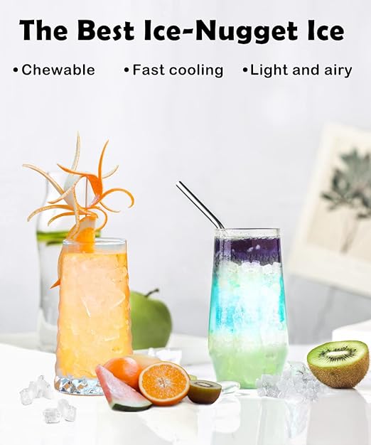 Ice maker store-COWSAR Nugget Ice Maker Countertop- Chewable Pebble Ice 34Lbs Per Day 2 Ice maker store-COWSAR Nugget Ice Maker Countertop- Chewable Pebble Ice 34Lbs Per Day - Image 2