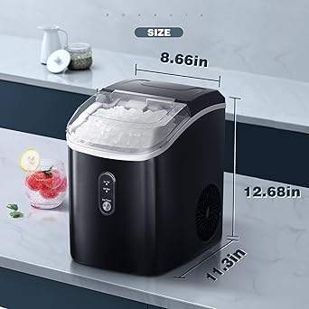 Ice maker store-Nugget Ice Maker Up to 35lbs of Ice a Day with Self-Cleaning-Removable Ice Basket&Scoop 3 Ice maker store-Nugget Ice Maker Up to 35lbs of Ice a Day with Self-Cleaning-Removable Ice Basket&Scoop - Image 3