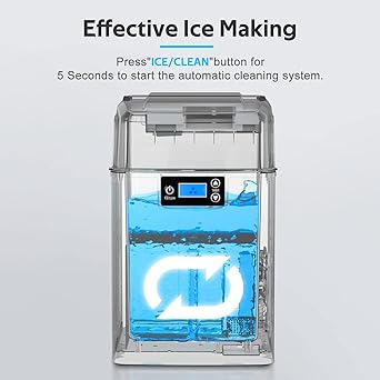 Ice maker store-ZAFRO Nugget Ice Makers Countertop-45lbs/Day Pebble Ice Maker Machine with Self-Cleaning 3 Ice maker store-ZAFRO Nugget Ice Makers Countertop-45lbs/Day Pebble Ice Maker Machine with Self-Cleaning - Image 3