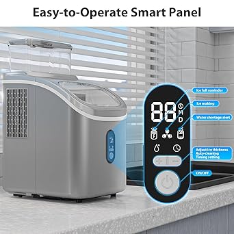 Ice maker store-Ice Cube Maker with External Water Tank- 34Lbs/Day 2 Ice maker store-Ice Cube Maker with External Water Tank- 34Lbs/Day - Image 2