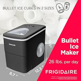 Ice maker store-Frigidaire- 26 Lbs Portable Compact Icemaker 2 Ice maker store-Frigidaire- 26 Lbs Portable Compact Icemaker - Image 2