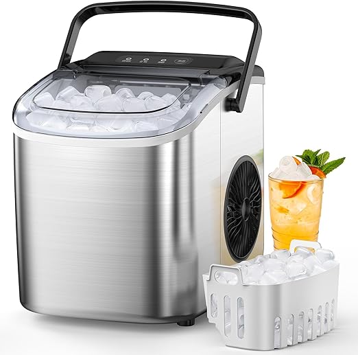 Ice maker store-Stainless Steel Countertop Ice Maker- 26.5Lbs per Day Ice maker store-Stainless Steel Countertop Ice Maker- 26.5Lbs per Day