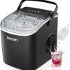 Ice maker store-EUHOMY Countertop Ice Maker Machine with Handle- 26lbs in 24Hrs