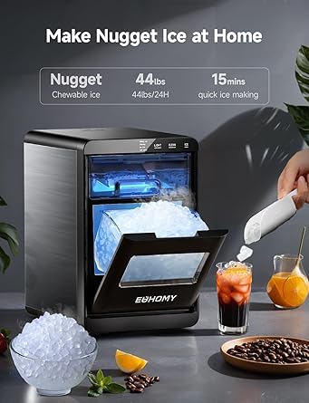Ice maker store-EUHOMY Nugget Ice Maker Countertop- 44Lbs/24H Pebble Ice Maker Machine 2 Ice maker store-EUHOMY Nugget Ice Maker Countertop- 44Lbs/24H Pebble Ice Maker Machine - Image 2
