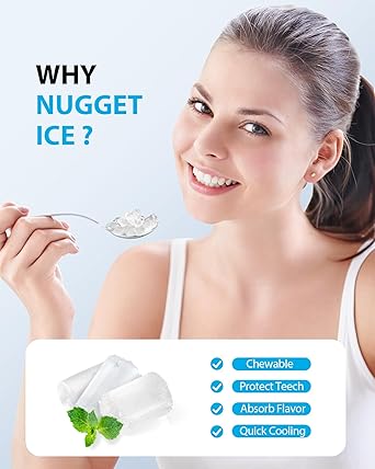 Ice maker store-Aeitto Nugget Ice Maker 40Lbs/24H- Countertop Soft Chewable Ice Pebble Ice Machine 3 Ice maker store-Aeitto Nugget Ice Maker 40Lbs/24H- Countertop Soft Chewable Ice Pebble Ice Machine - Image 3