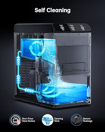 Ice maker store-Nugget Ice Makers Countertop for Home Kitchen 37LBS- Pebble Counter Top Ice Machine 3 Ice maker store-Nugget Ice Makers Countertop for Home Kitchen 37LBS- Pebble Counter Top Ice Machine - Image 3