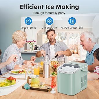 Ice maker store-Sweetcrispy Countertop Ice Maker- Portable Ice Machine Self-Cleaning with Ice Scoop 2 Ice maker store-Sweetcrispy Countertop Ice Maker- Portable Ice Machine Self-Cleaning with Ice Scoop - Image 2