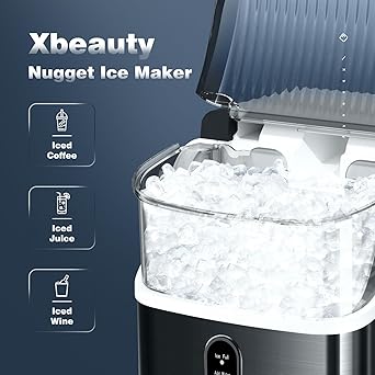 Ice maker store-Nugget Ice Maker Up to 35lbs of Ice a Day with Self-Cleaning-Removable Ice Basket&Scoop 2 Ice maker store-Nugget Ice Maker Up to 35lbs of Ice a Day with Self-Cleaning-Removable Ice Basket&Scoop - Image 2