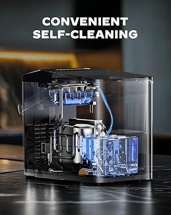 Ice maker store-Ice Maker Countertops- Ice Machine with Self-Cleaning 1.8L Water Tank Large Ice Basket 3 Ice maker store-Ice Maker Countertops- Ice Machine with Self-Cleaning 1.8L Water Tank Large Ice Basket - Image 3