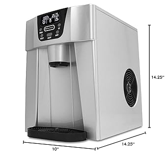 Ice maker store-Whynter Silver IDC-221SC Countertop Direct Connection Ice Maker and Water Dispenser- One Size 3 Ice maker store-Whynter Silver IDC-221SC Countertop Direct Connection Ice Maker and Water Dispenser- One Size - Image 3