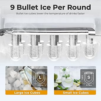 Ice maker store-Ice Maker Countertop- Portable Self-Cleaning Ice Machine with Ice Scoop and Basket 3 Ice maker store-Ice Maker Countertop- Portable Self-Cleaning Ice Machine with Ice Scoop and Basket - Image 3