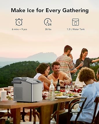 Ice maker store-Ice Makers Countertop – Ice Maker Machine 6 Mins 9 Bullet Ice- 26 Lbs/24 Hrs 2 Ice maker store-Ice Makers Countertop - Ice Maker Machine 6 Mins 9 Bullet Ice- 26 Lbs/24 Hrs - Image 2