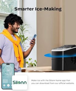 Ice maker store-Silonn Smart Countertop Ice Maker – 9 Bullet Cubes in 6 Mins- 26 lbs per Day 2