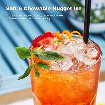 Ice maker store-AGLUCKY Nugget Ice Maker Countertop- Portable Pebble Ice Maker Machine with Handle 3 Ice maker store-AGLUCKY Nugget Ice Maker Countertop- Portable Pebble Ice Maker Machine with Handle - Image 3