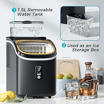 Ice maker store-Kismile Ice Maker Countertop- Portable Ice Cube Maker Machine with 1.5L Detachable Water Tank 2 Ice maker store-Kismile Ice Maker Countertop- Portable Ice Cube Maker Machine with 1.5L Detachable Water Tank - Image 2