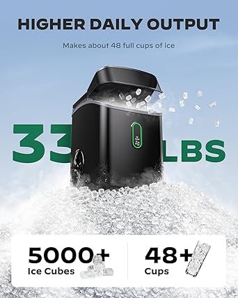 Ice maker store-Silonn Nugget Ice Maker Countertop- Pebble Ice Maker with Soft Chewable Ice 3 Ice maker store-Silonn Nugget Ice Maker Countertop- Pebble Ice Maker with Soft Chewable Ice - Image 3