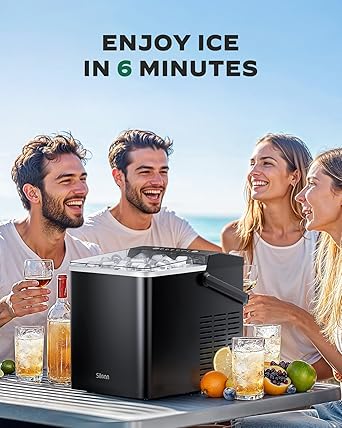 Ice maker store-Silonn Ice Maker Countertop- Portable Ice Maker with Carry Handle 2 Ice maker store-Silonn Ice Maker Countertop- Portable Ice Maker with Carry Handle - Image 2