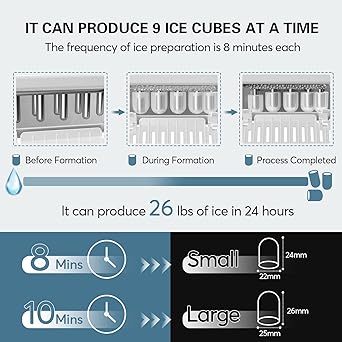 Ice maker store-Portable Countertop Ice Maker Machine – with Ice Scoop- Basket 3 Ice maker store-Portable Countertop Ice Maker Machine - with Ice Scoop- Basket - Image 3
