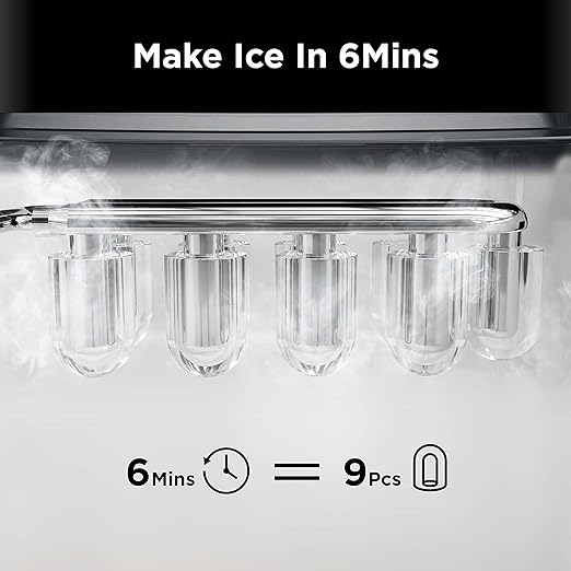 Ice maker store-Silonn Countertop Ice Maker- Auto-Cleaning Portable Ice Machine with Ice Scoop and Basket 3 Ice maker store-Silonn Countertop Ice Maker- Auto-Cleaning Portable Ice Machine with Ice Scoop and Basket - Image 3