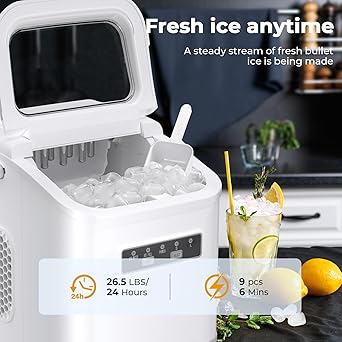 Ice maker store-Ice Maker Countertop- Portable Self-Cleaning Ice Machine with Ice Scoop and Basket 2 Ice maker store-Ice Maker Countertop- Portable Self-Cleaning Ice Machine with Ice Scoop and Basket - Image 2