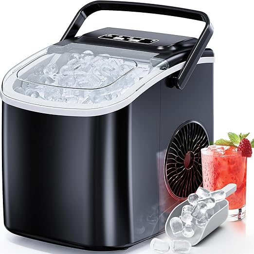 Ice maker store-Portable Ice Maker Countertop- Ice Machine Ready in 6 Minutes with 9 Cubes 26LBS in 24H Ice maker store-Portable Ice Maker Countertop- Ice Machine Ready in 6 Minutes with 9 Cubes 26LBS in 24H