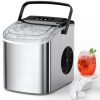 Ice maker store-Joy Pebble Ice Maker Countertop with Handle- Self-Cleaning Portable Ice Machine with Basket and Scoop