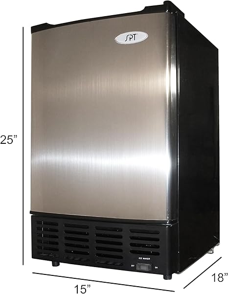 Ice maker store-SPT IM-150US Stainless Steel Undercounter Ice Maker with Freezer- No Drain Required… 2 Ice maker store-SPT IM-150US Stainless Steel Undercounter Ice Maker with Freezer- No Drain Required… - Image 2
