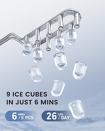 Ice maker store-Ice Maker Countertop- Portable Ice Machine 9 Cubes in 6 Mins 2 Ice maker store-Ice Maker Countertop- Portable Ice Machine 9 Cubes in 6 Mins - Image 2