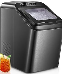 Ice maker store-55lbs Countertop Nugget Ice Maker – Pebble Ice Machine- Soft Chewable Pellets in 5 Min