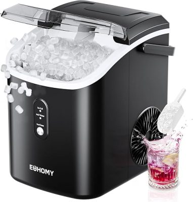 Ice maker store-EUHOMY Nugget Ice Maker Countertop with Handle- Ready in 6 Mins 2
