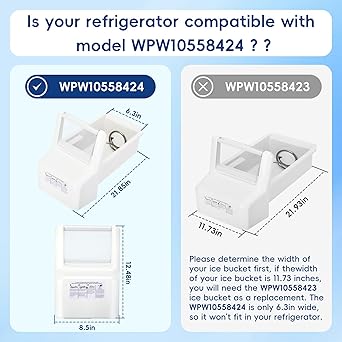 Ice maker store-Upgraded WPW10558424 for Whirlpool Ice Maker Replacement- Refrigerator Ice Bucket Replacement with Whirlpool Replacement Ice Maker 2 Ice maker store-Upgraded WPW10558424 for Whirlpool Ice Maker Replacement- Refrigerator Ice Bucket Replacement with Whirlpool Replacement Ice Maker - Image 2