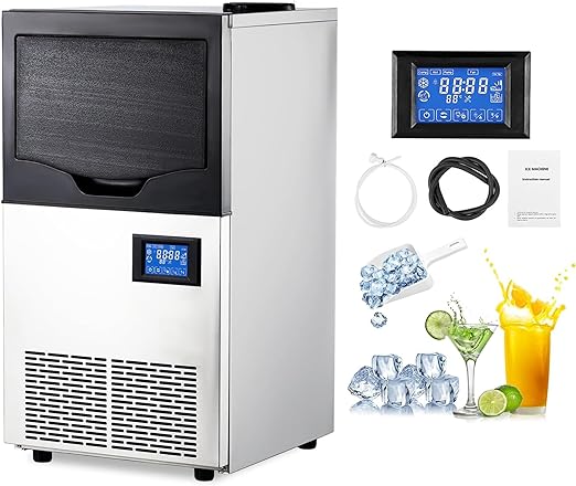 Ice maker store-Commercial Ice Maker Machine 140lbs/24h with Tap Water and Bottled Water Supply Counter Freestanding Ice Machine 22lbs Storage Capacity Stainless Steel Ice Maker for Home Kitchen- Bar Ice maker store-Commercial Ice Maker Machine 140lbs/24h with Tap Water and Bottled Water Supply Counter Freestanding Ice Machine 22lbs Storage Capacity Stainless Steel Ice Maker for Home Kitchen- Bar