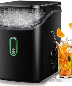 Ice maker store-Silonn Nugget Ice Maker Countertop- Pebble Ice Maker with Soft Chewable Ice