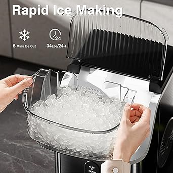 Ice maker store-Nugget Ice Makers Countertop- Pebble Ice Machine with Chewable Pellet Ice 3 Ice maker store-Nugget Ice Makers Countertop- Pebble Ice Machine with Chewable Pellet Ice - Image 3