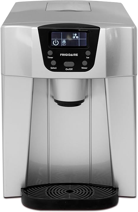 Ice maker store-Frigidaire EFIC227 2 in 1 Water Dispenser with Ice Maker – 2 Size Ice Cube – LCD Display- Compact Size – Silver 2 Ice maker store-Frigidaire EFIC227 2 in 1 Water Dispenser with Ice Maker - 2 Size Ice Cube - LCD Display- Compact Size - Silver - Image 2