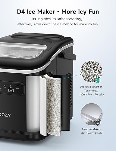 Ice maker store-HiCOZY Countertop Ice Maker with Handle- Ice in 6Mins 2 Ice maker store-HiCOZY Countertop Ice Maker with Handle- Ice in 6Mins - Image 2