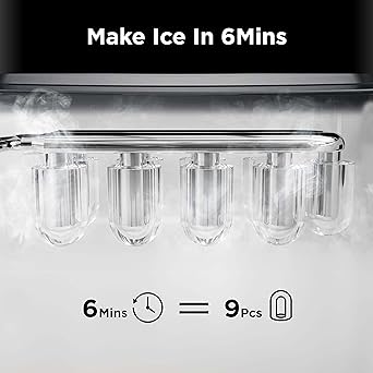 Ice maker store-Silonn Ice Maker Countertop- 9 Cubes Ready in 6 Mins 3 Ice maker store-Silonn Ice Maker Countertop- 9 Cubes Ready in 6 Mins - Image 3