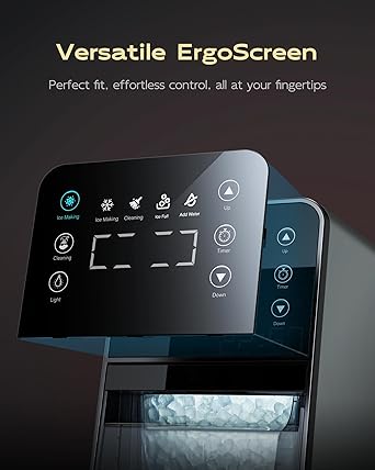 Ice maker store-ecozy Nugget Ice Maker Countertop- Intuitive Ergonomic EcoScreen with One-Touch Timer 2 Ice maker store-ecozy Nugget Ice Maker Countertop- Intuitive Ergonomic EcoScreen with One-Touch Timer - Image 2