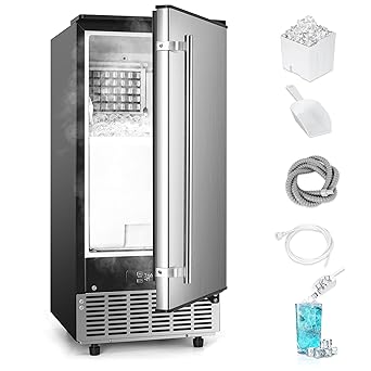 Ice maker store-Commercial Under Counter Ice Maker Machine- 80Lbs/Day with 24lbs Storage Ice maker store-Commercial Under Counter Ice Maker Machine- 80Lbs/Day with 24lbs Storage
