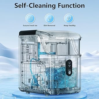 Ice maker store-Antarctic Star Nugget Ice Maker with Soft Chewable Pellet Ice- Pebble Portable Countertop Ice Machine 3 Ice maker store-Antarctic Star Nugget Ice Maker with Soft Chewable Pellet Ice- Pebble Portable Countertop Ice Machine - Image 3