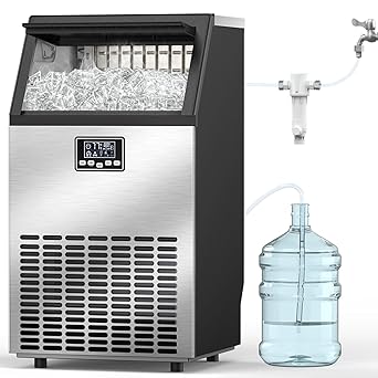 Ice maker store-Commercial Ice Maker Machine-100lbs/24H Moon-Shaped Ice Machine with 28 Lbs Storage Capacity Ice maker store-Commercial Ice Maker Machine-100lbs/24H Moon-Shaped Ice Machine with 28 Lbs Storage Capacity