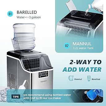 Ice maker store-EUHOMY Ice Cube Maker Machine Countertop- 2 Ways to Add Water 3 Ice maker store-EUHOMY Ice Cube Maker Machine Countertop- 2 Ways to Add Water - Image 3