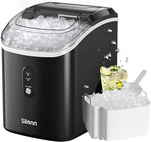 Ice maker store-Silonn Nugget Ice Maker Countertop – 33lbs/24H- Pebble Ice Maker Machine with Self-Cleaning Function Ice maker store-Silonn Nugget Ice Maker Countertop - 33lbs/24H- Pebble Ice Maker Machine with Self-Cleaning Function
