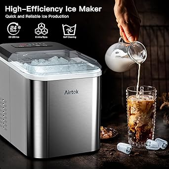 Ice maker store-Ice Makers Countertop with Reservation- 28LBs/24H 2 Ice maker store-Ice Makers Countertop with Reservation- 28LBs/24H - Image 2